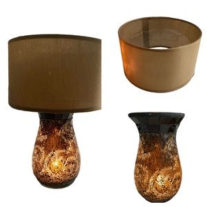 PartyLite Amaretto Swirl Multi Tealight Lamp P91067B & P91057S * RETIRED *